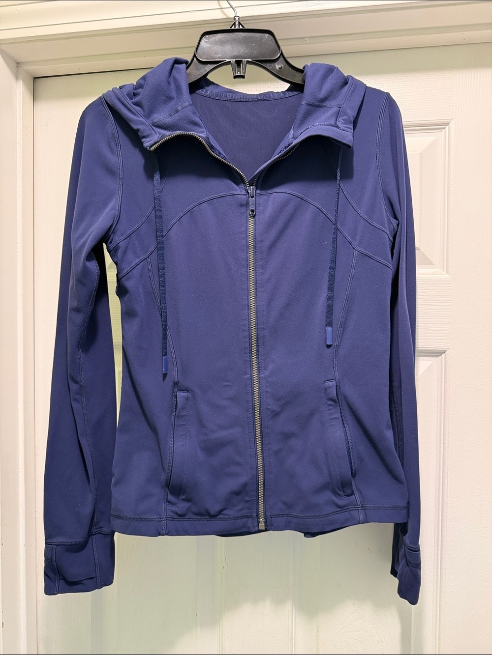 Lululemon Define Jacket Nulu Hooded Zip Up Navy Size 8